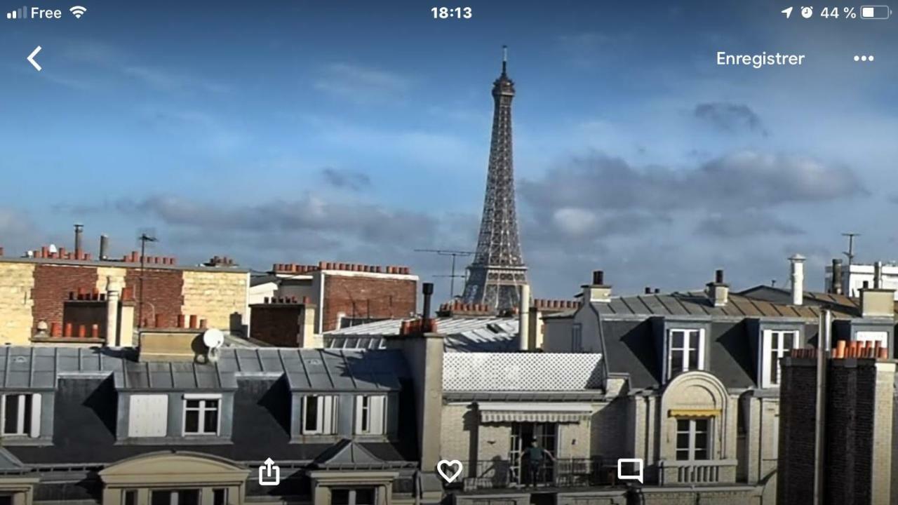 Eiffel Tower Studio Lacoste Parijs Buitenkant foto